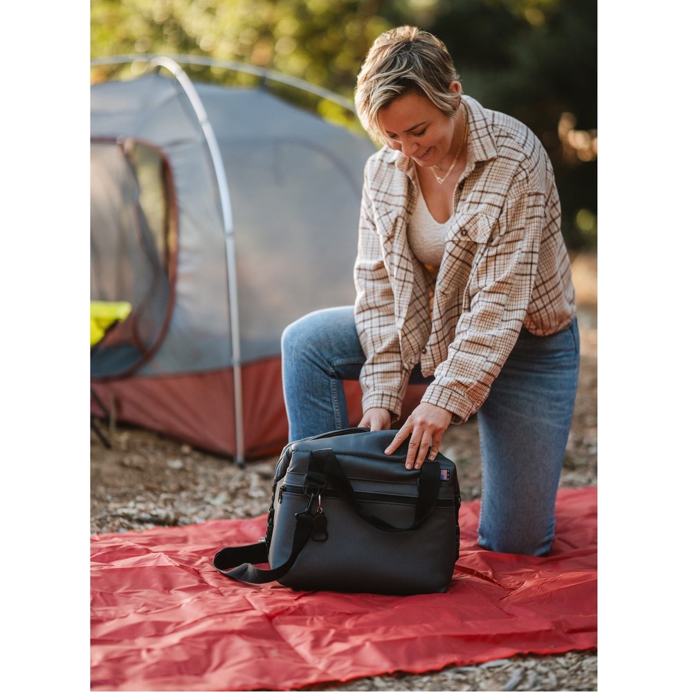 Picnic Blanket 59" x 78.7” Ripstop Polyester with Stuff Sack Red
