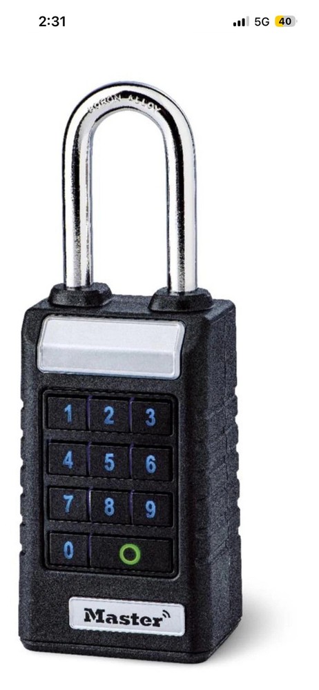 Master Lock 6400LJENT Professional Bluetooth Smart Padlock Bluetooth new