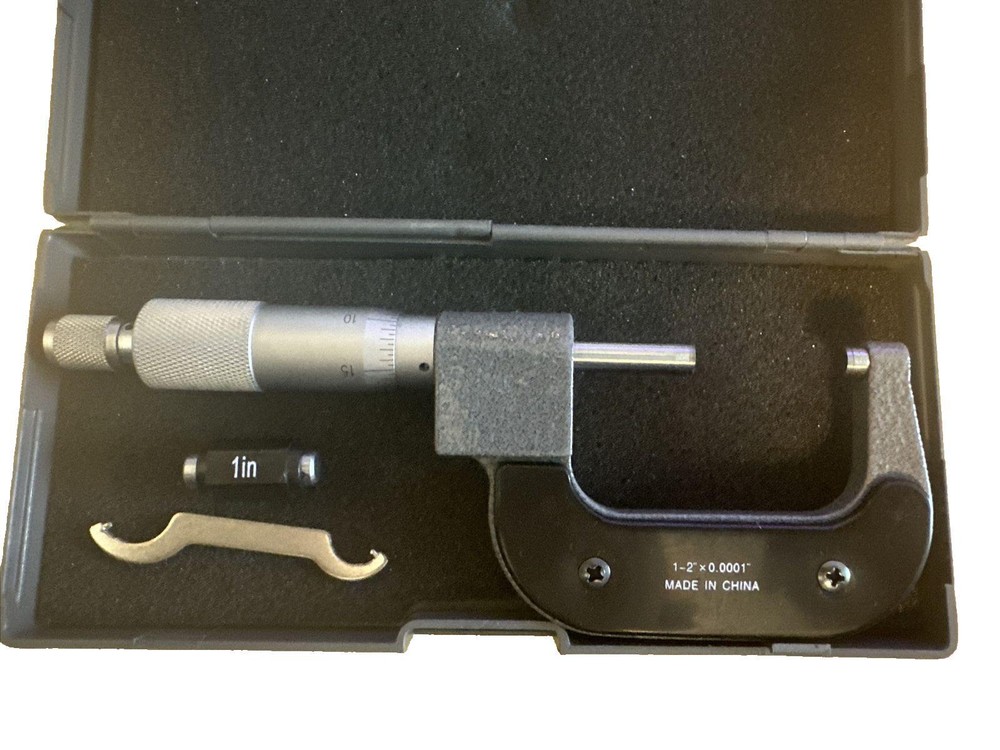 1 to 2" Range, 0.0001" Graduation Mechanical Outside Micrometer Value Collection