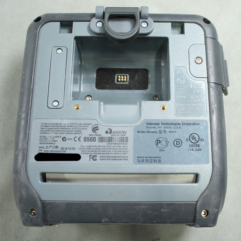 Intermec PB51B Rugged Mobile Thermal Receipt Printer Bluetooth PB51B33004100