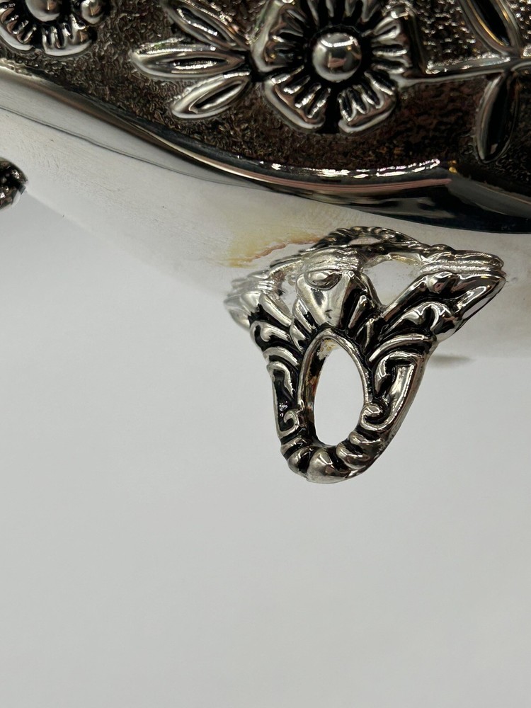 Vintage Godinger Silver Art Co. Tri-footed Snack/Nut/Candy Dish - Silver Plate