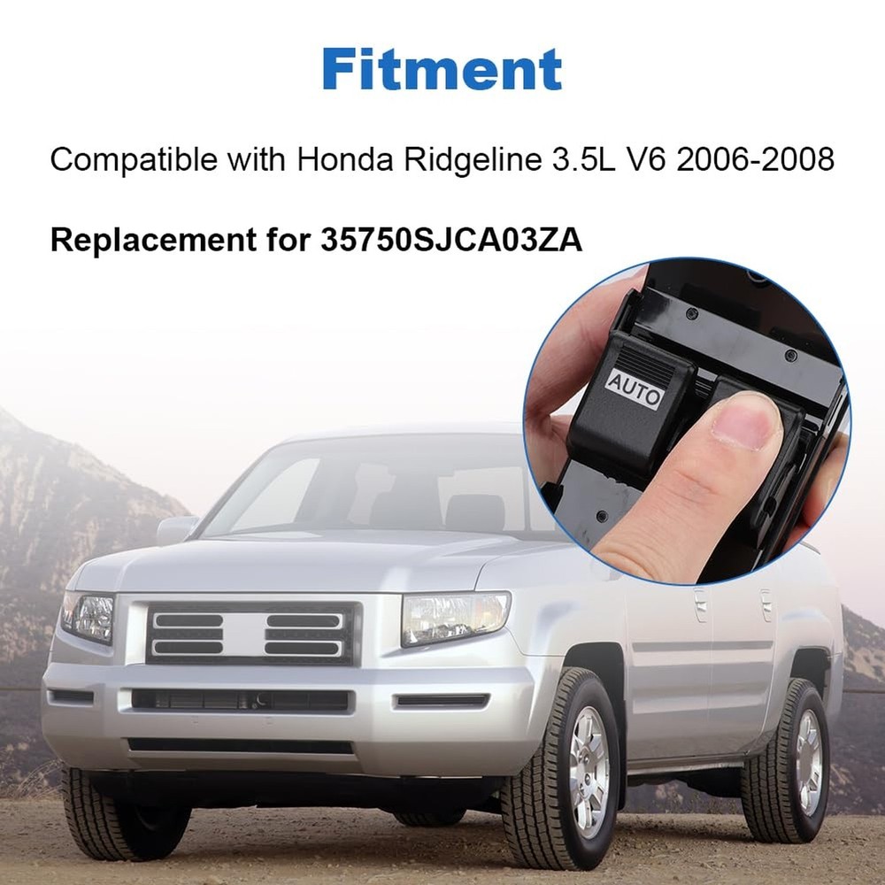 WMPHE Automatic Power Master Window Switch Compatible with Honda Ridgeline 3....
