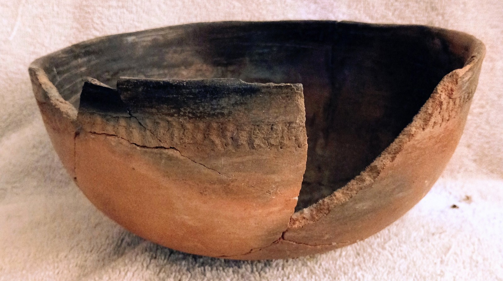 Great Antique Ancestral Pueblo Onion Skin Bowl