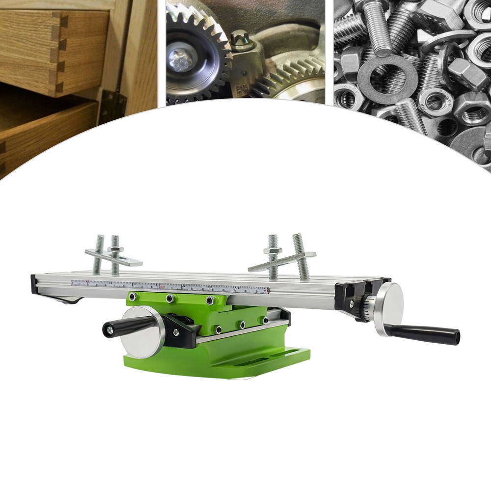 Cross Slide Drill Press Bench Axis Mill Machine Work Table Compound Vise Vice