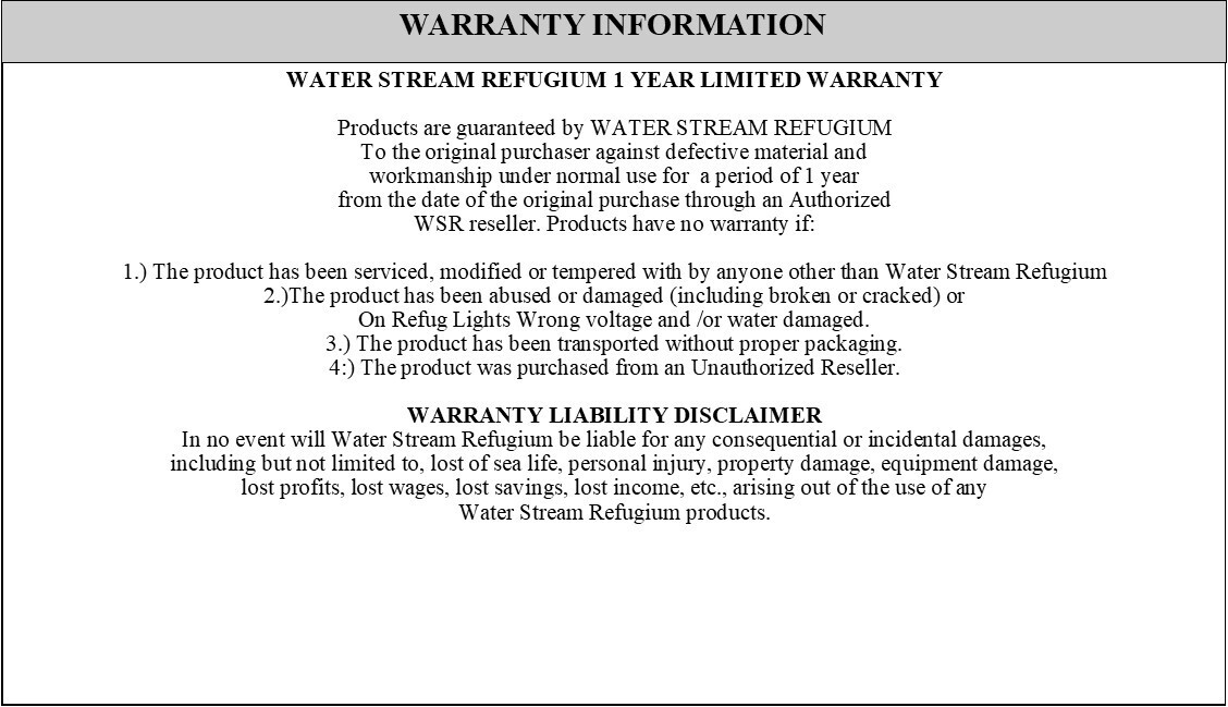 Refugium, WSR-16-3X5-G5 Hang on Refugium Sock Filter System