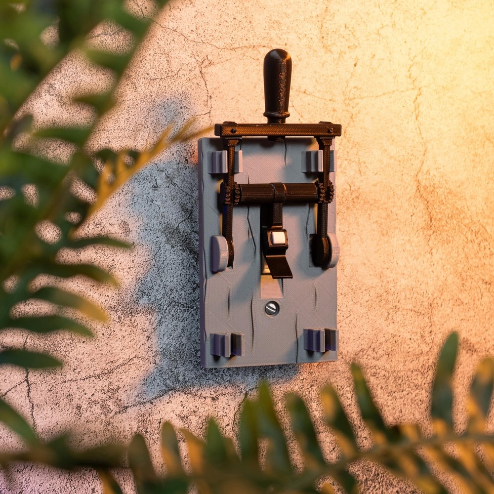 Frankenstein Light Switch Cover (Toggle, Grey) Toggle 1 Switch