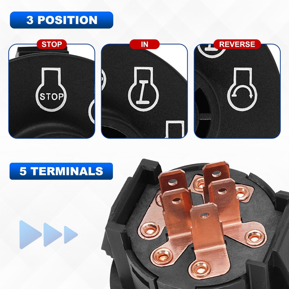 Ignition Starter Switch with 2 Keys Compatible Exmark Lazer Z Quest...