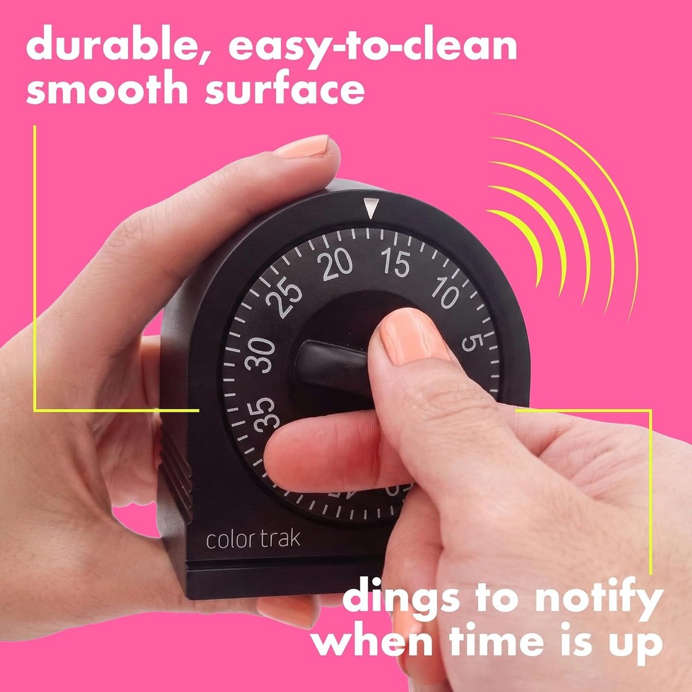 Wind Up Visual Mechanical Timer 60 Minute Kitchen Alarm Clock Large Dial for