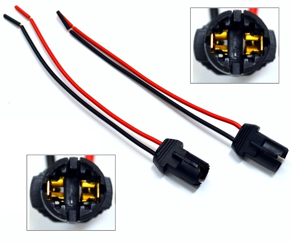 Universal Pigtail Wire Female Socket 168 T10 PBL Front Side Marker Light Plug A