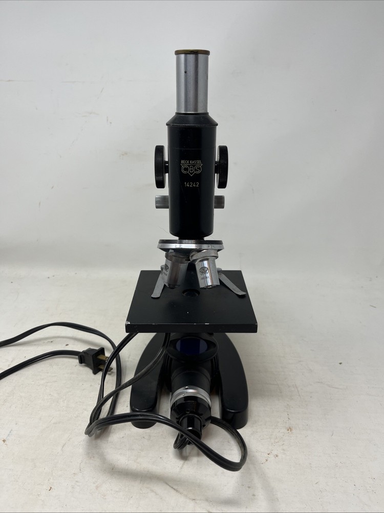 Beck Kassel Vintage Microscope CBS 14242 Untested
