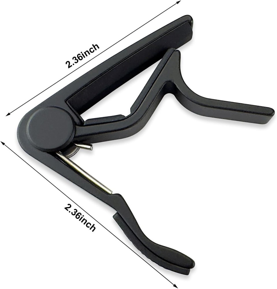 Pro Ukulele Capo for All Sizes, Quick-Release, Black