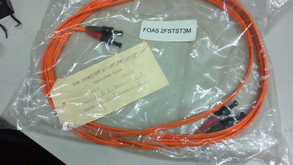 OPTICAL CABLE AX02-030N-W FIBER OPTIC CABLE ST-ST