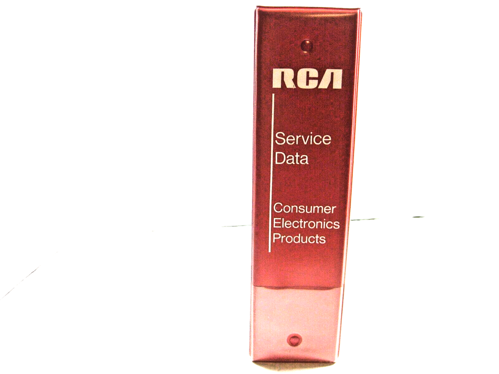 RCA CONSUMER ELECTRONICS SERVICE DATA PAIR OF 3 RING BINDERS 1970'S