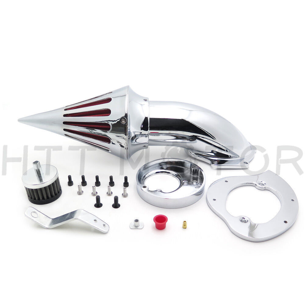 Spike Air Cleaner Intake Filter Kit For Honda Vtx1300 Vtx 1300 '03-'09 Chrome
