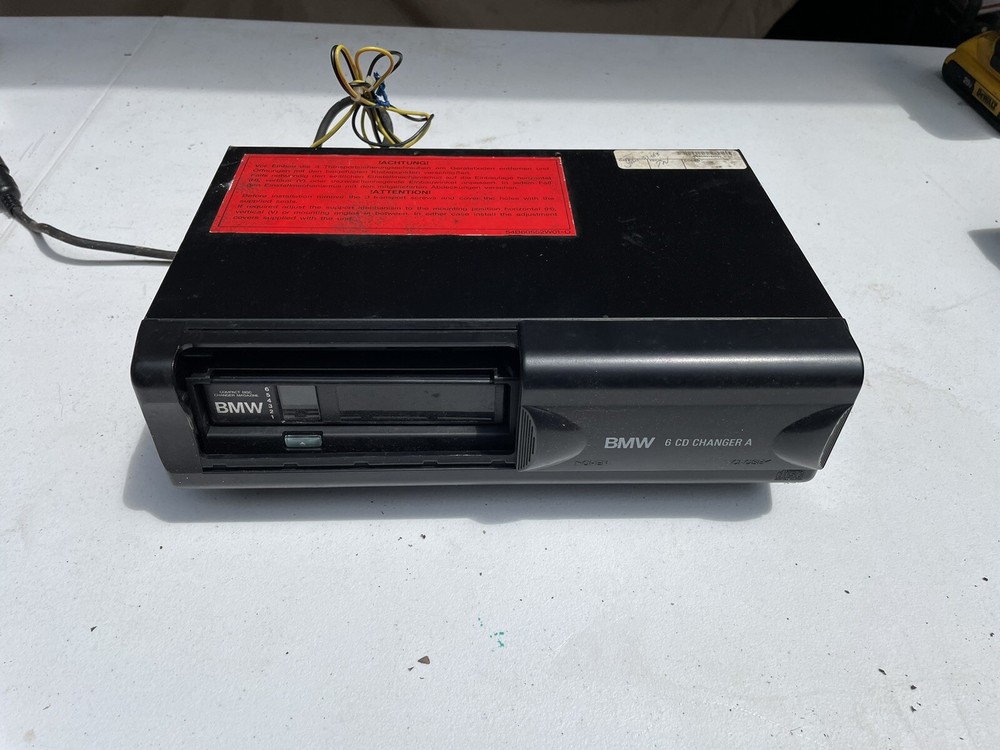 OEM BMW E36 CONVERTIBLE CD CHANGER BOOT, HOLDER HANDLE COMPARTMENT And Bracket