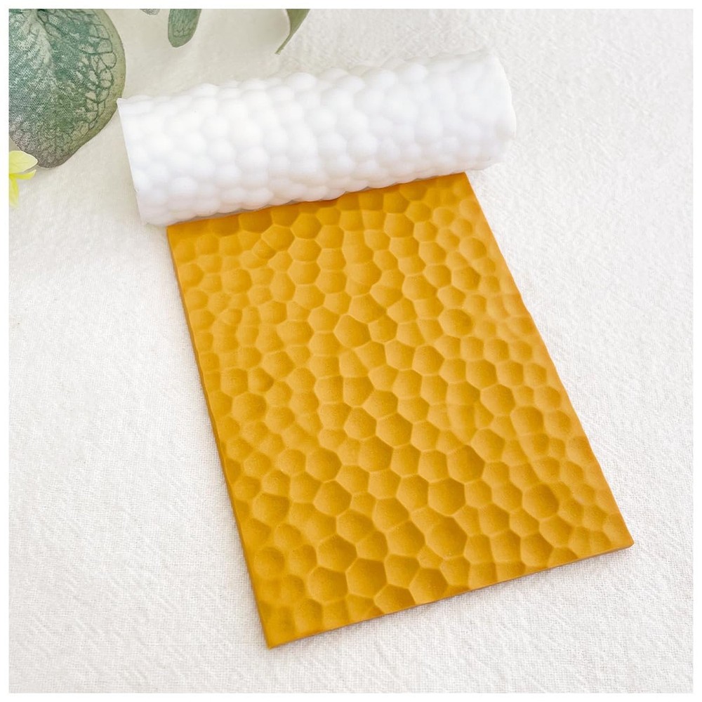 KEOKER Hammered Texture Roller for Clay, Like Polymer Clay Texture Sheets