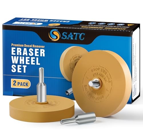 Decal Remover Eraser Wheel 2Pack Rubber Wheel 2 Pack Solid Decal Eraser Wheel
