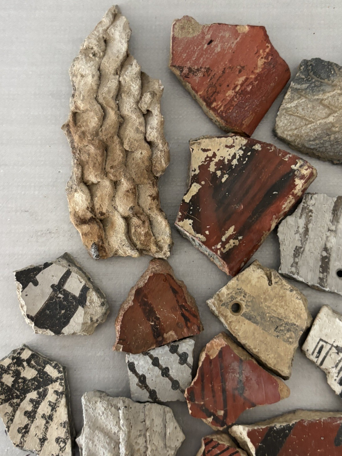 30+ Ancient Anasazi Native American Pottery Shards Arizona L8-B FREE SHIP