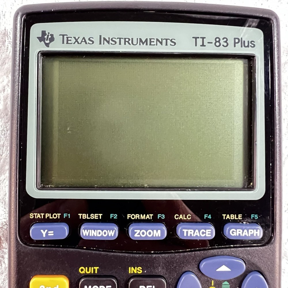 Texas Instruments TI-83 Plus Graphing Calculator w/Cover Tested Working *READ*