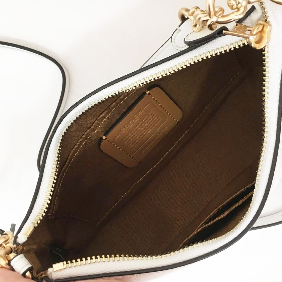 COACH Teri Shoulder Bag In Signature Canvas CA548 White NWT Ships from US