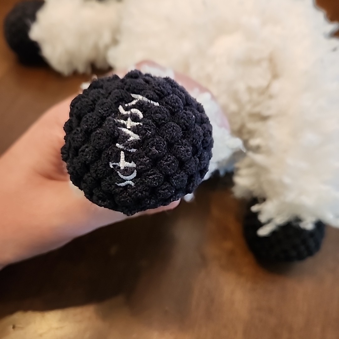 Valley the Valais Blacknose Sheep Lamb Scentsy Buddy - Retired Plush Black White