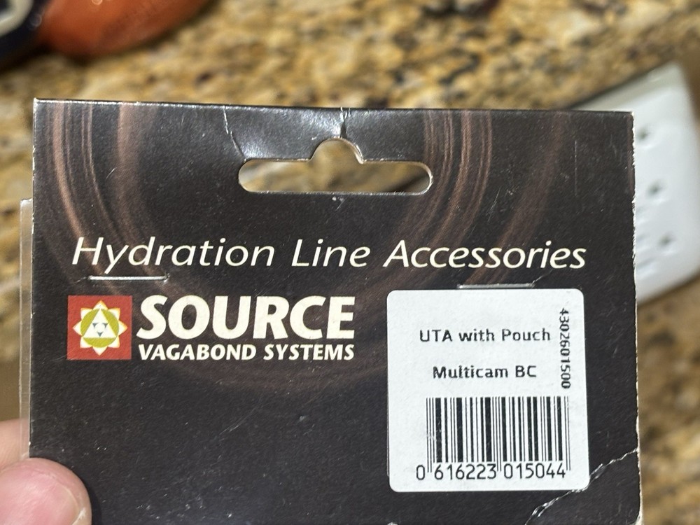 SOURCE TACTICAL HYDRATION SYSTEM HOSE RAPID REFILL ADAPTER UTA w. MULTICAM POUCH