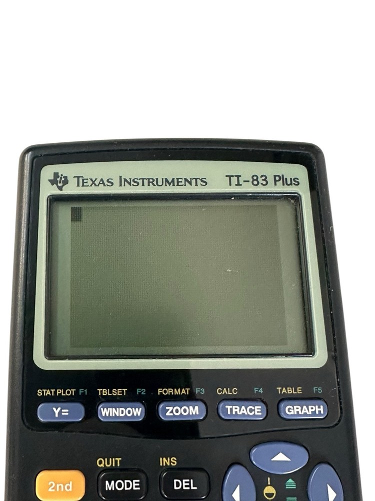 Texas Instruments TI-83 Plus Graphing Calculator - Black with Cover Tested