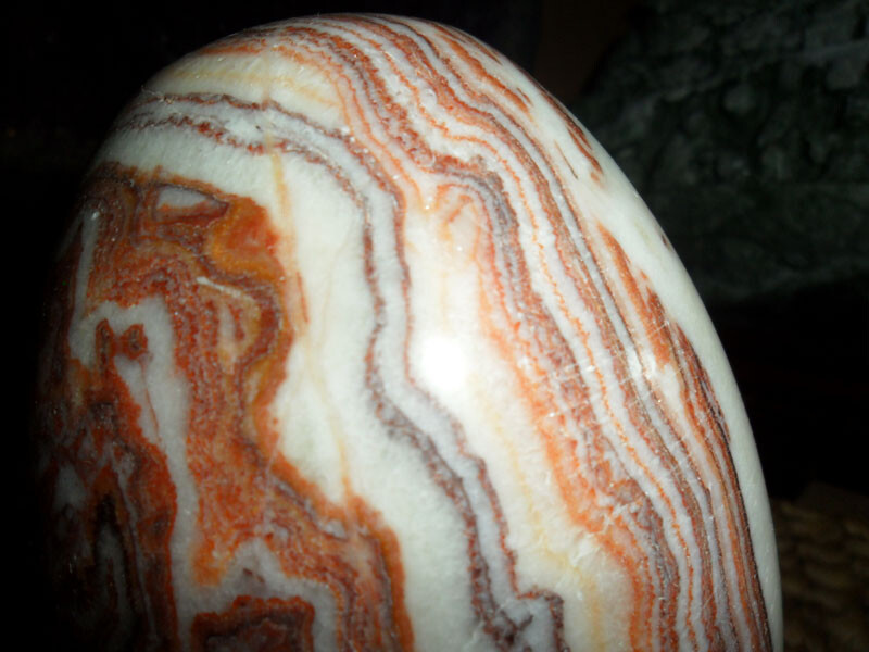 Crazy Lace Agate Polished Precious Stone Egg Large