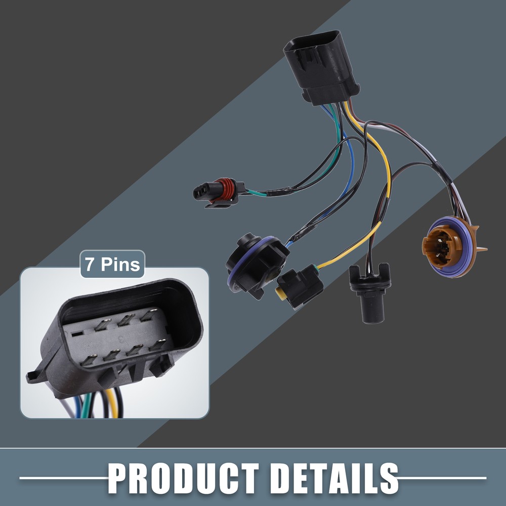 Pack (2) Headlight Socket Wiring Harness for Chevy Tahoe 2007-2014