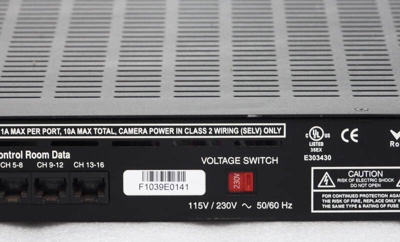 NETWORK VIDEO TECHNOLOGIES NVT NV-16PS10-PVD POWER SUPPLY CABLE INTEGRATOR HUB