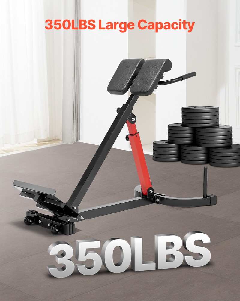 Roman Chair Back Extension Hyperextension Bench Multi-Function Adjustable Gym