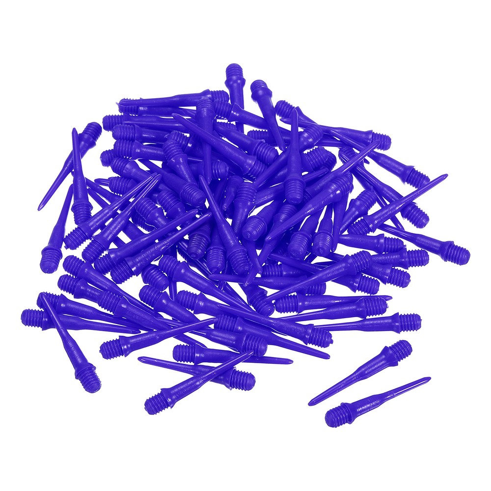 Plastic Dart Tips, 100 Pack 2BA Thread Soft Dart Tips Dart Accessories, Blue