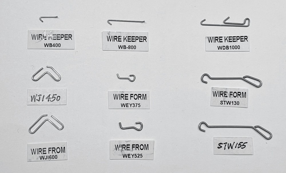 Wire Keeper Wire Form for Do-It Mold - Model - Select - 100 Pcs