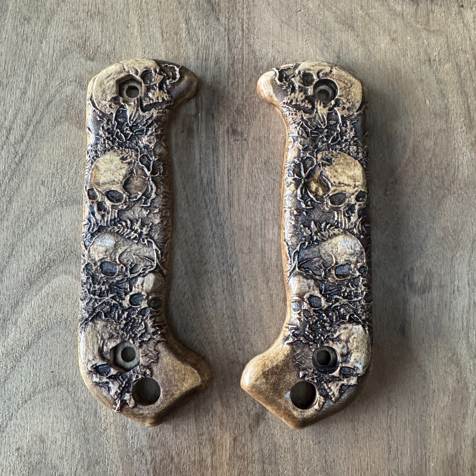 Graveguard scales for Ka-Bar Becker bk-2 bk-7 bk-9 / custom scales / made in USA