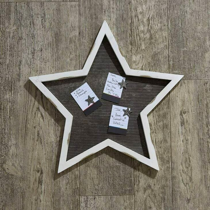 Star Memo Board with Star magnets