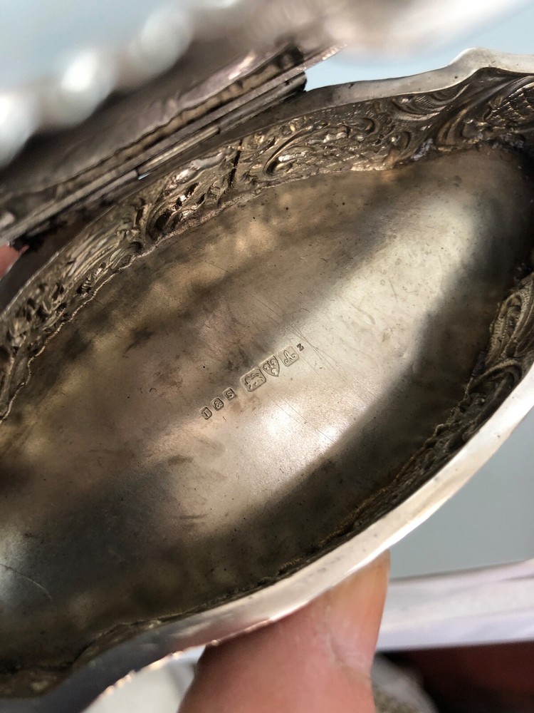 Victorian Solid Silver Ring Box T&S Chester 1901 ABLZX