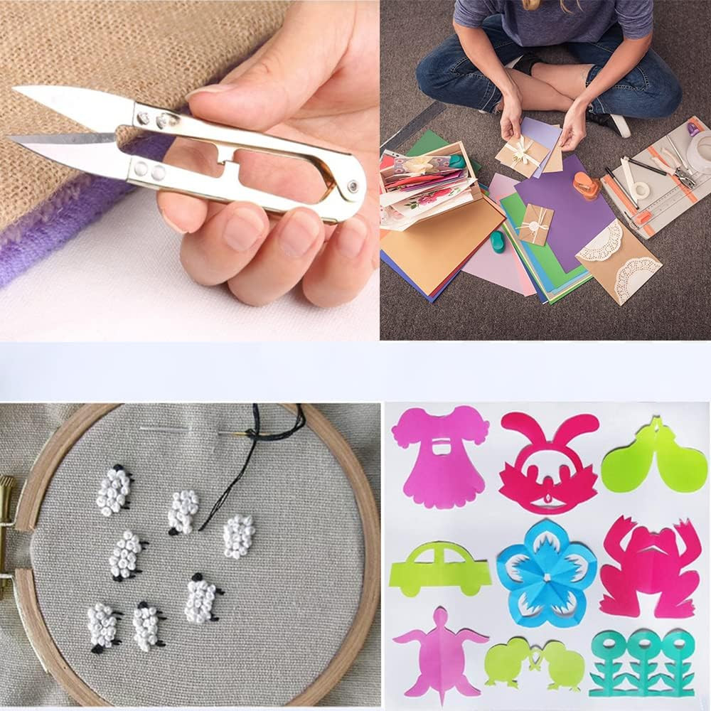 3Pcs Sewing Scissors Clippers Quick-Clip Thread Cutter Embroidery Mini Snips