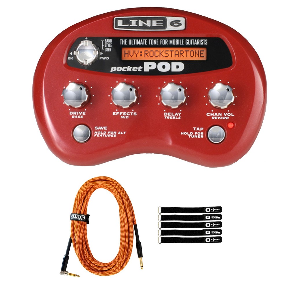 Line 6 Pocket POD Personal Amp Modeling & Effects Processor with Cable