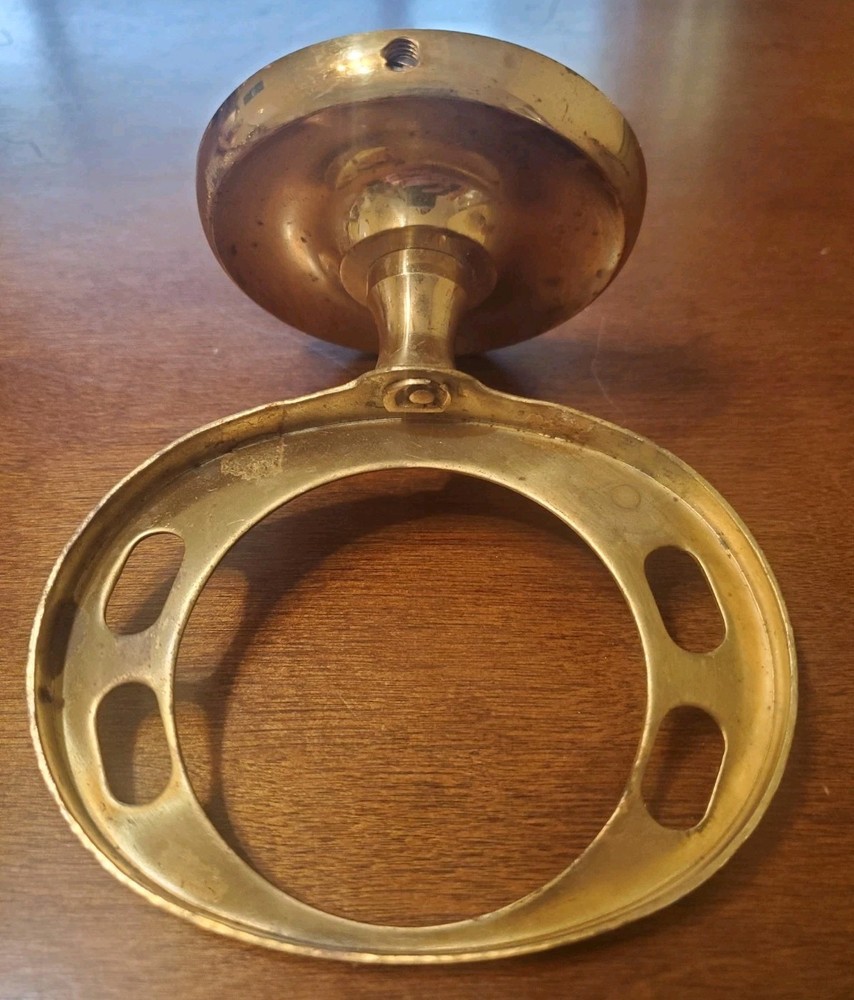 Vintage Brass Toothbrush Holder Wall Mount (Missing Bracket)