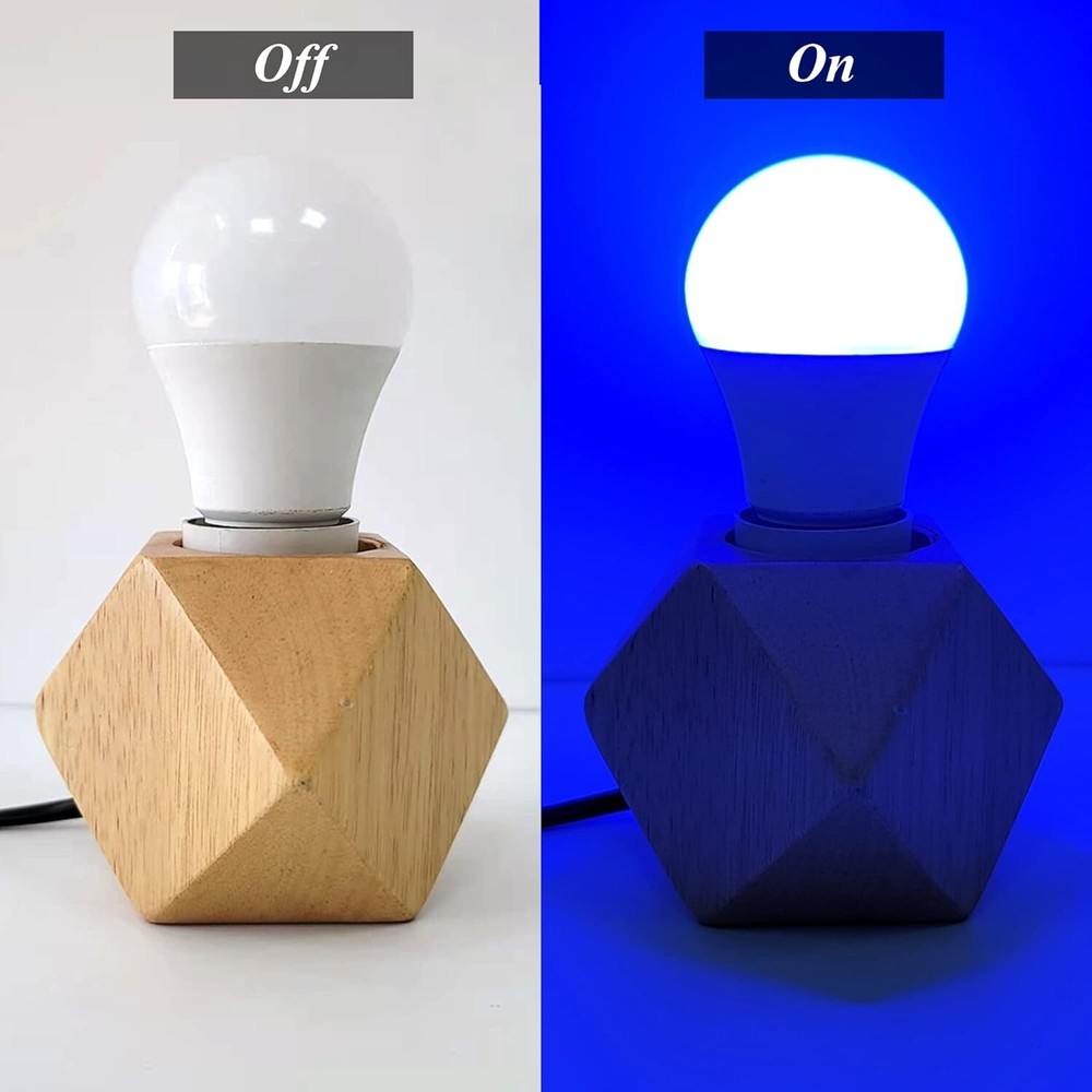Blue Light Colored A19 LED Light Bulb 60W Equivalent (7W) E26 Base Waterproof