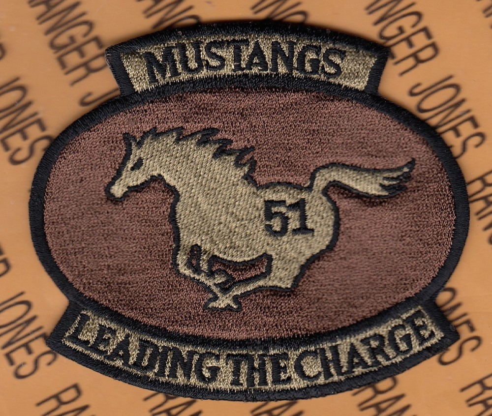 USAF Air Force 51st Fighter Wing FW ~3.75" OCP NO HOOK patch c/e