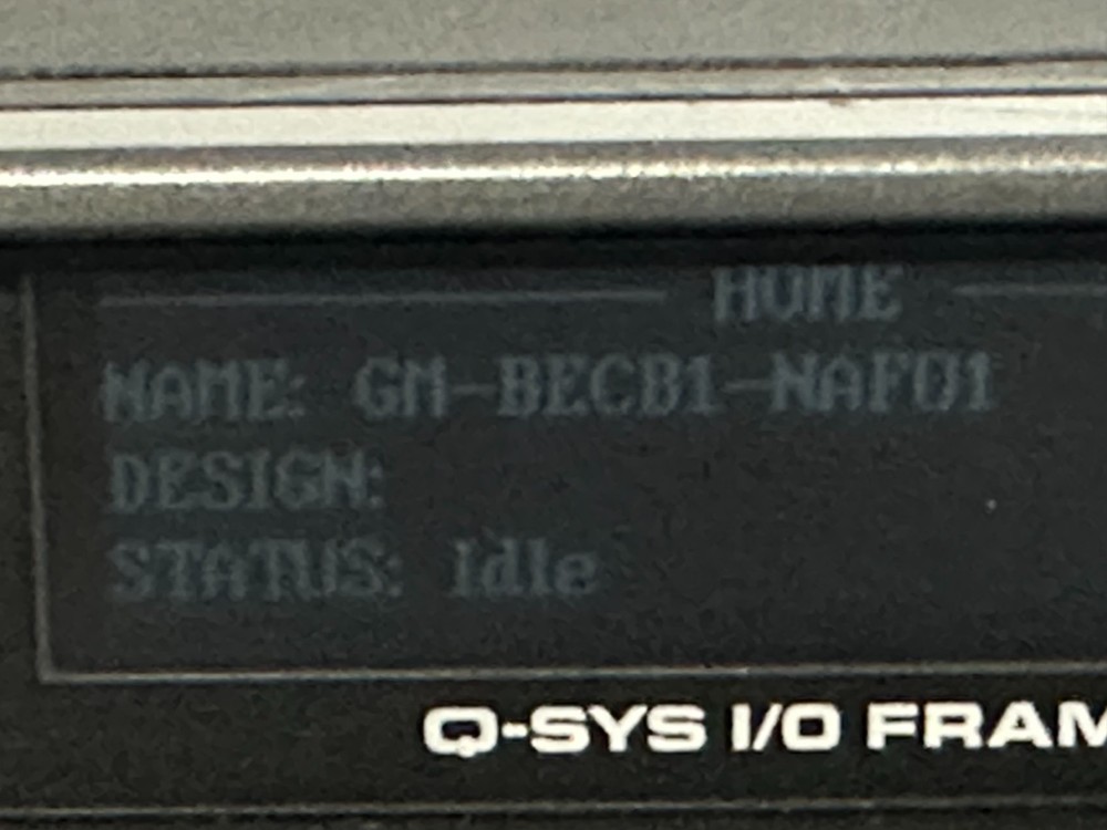 QSC VERSATILE I/O FRAME NETWORK INTERFACE Q-SYS (mci84)
