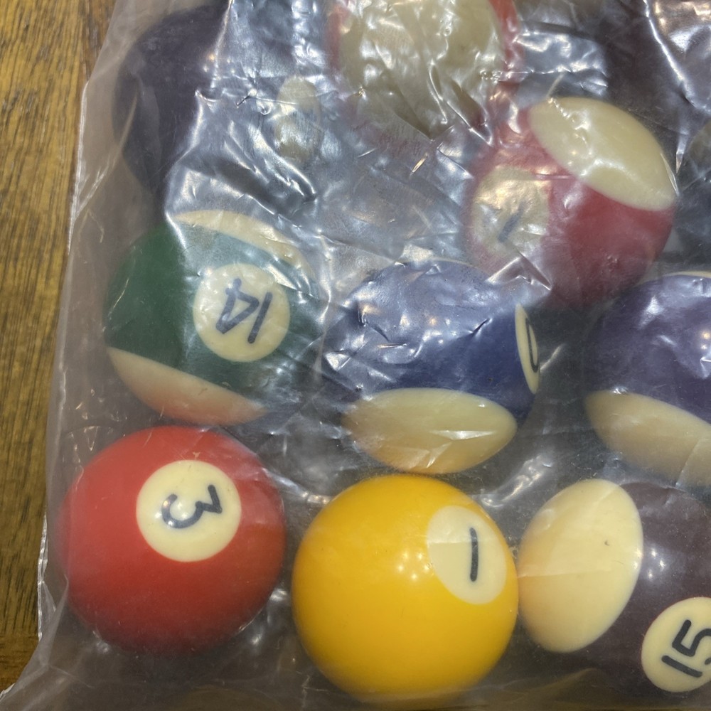 Mini Billiards Pool Ball’s - * Missing The 8 Ball *
