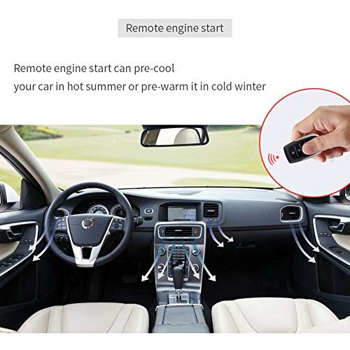 EC002-T2 PKE car Alarm System keyless Entry auto Start Starter Push Start