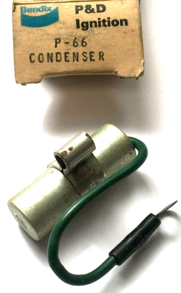 BENDIX Brand P-66 P&D Ignition Replacement Condenser NOS