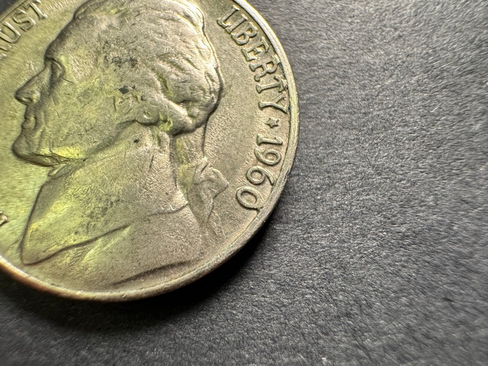 1966D Jefferson Nickel Error Coin - 3 BAR Error Coin