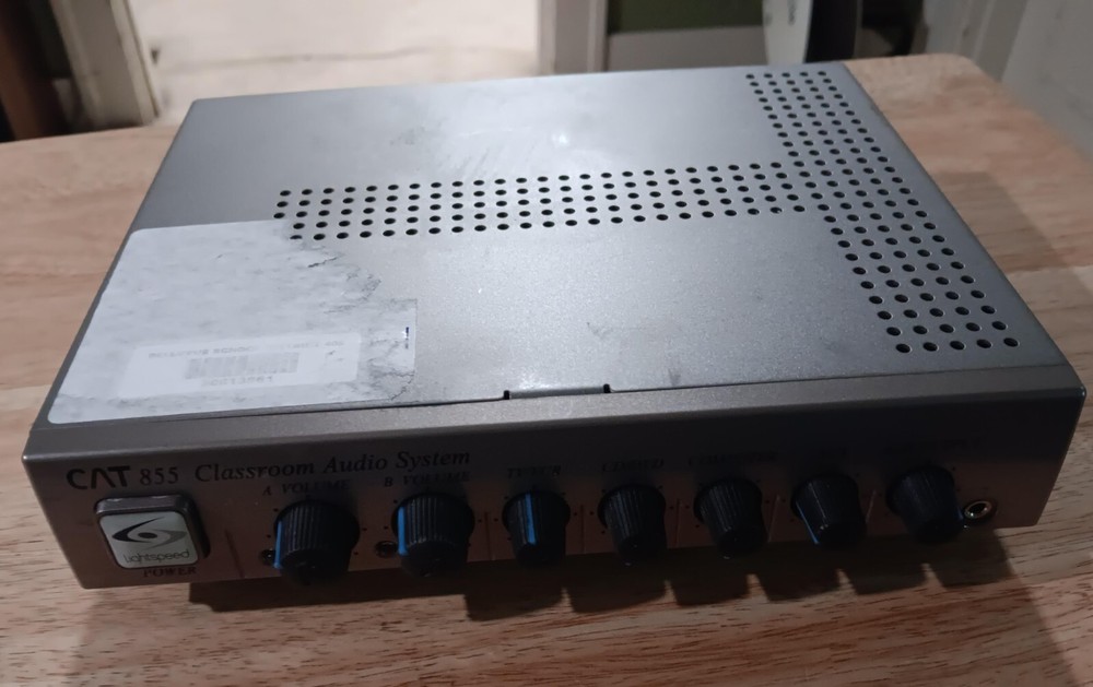Lightspeed CAT 855 Classroom Audio Amplifier System - Untested