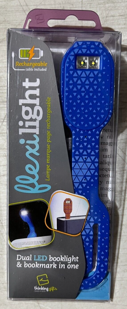 Flexilight Rechargeable Blue Hexagonal Booklight - Thinking Gifts