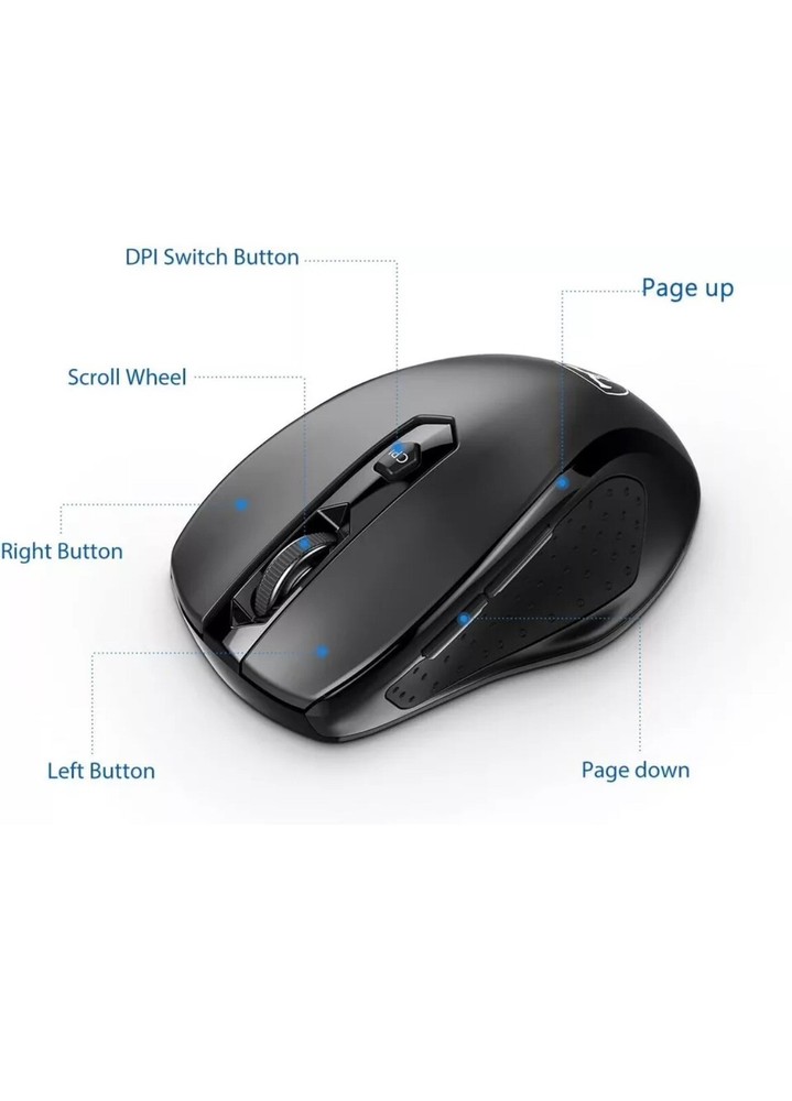 EasternTimes Tech Wireless Computer Mouse D-09 USB CA57BN TUVD-09
