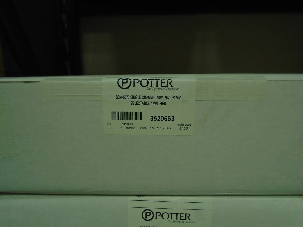 POTTER SCA-5070   "NEW"